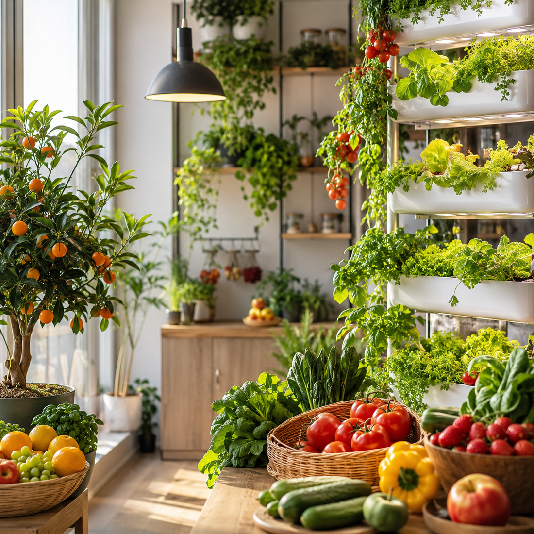 Selbstversorgung in der Wohnung: Frisches Obst und Gemüse das ganze Jahr