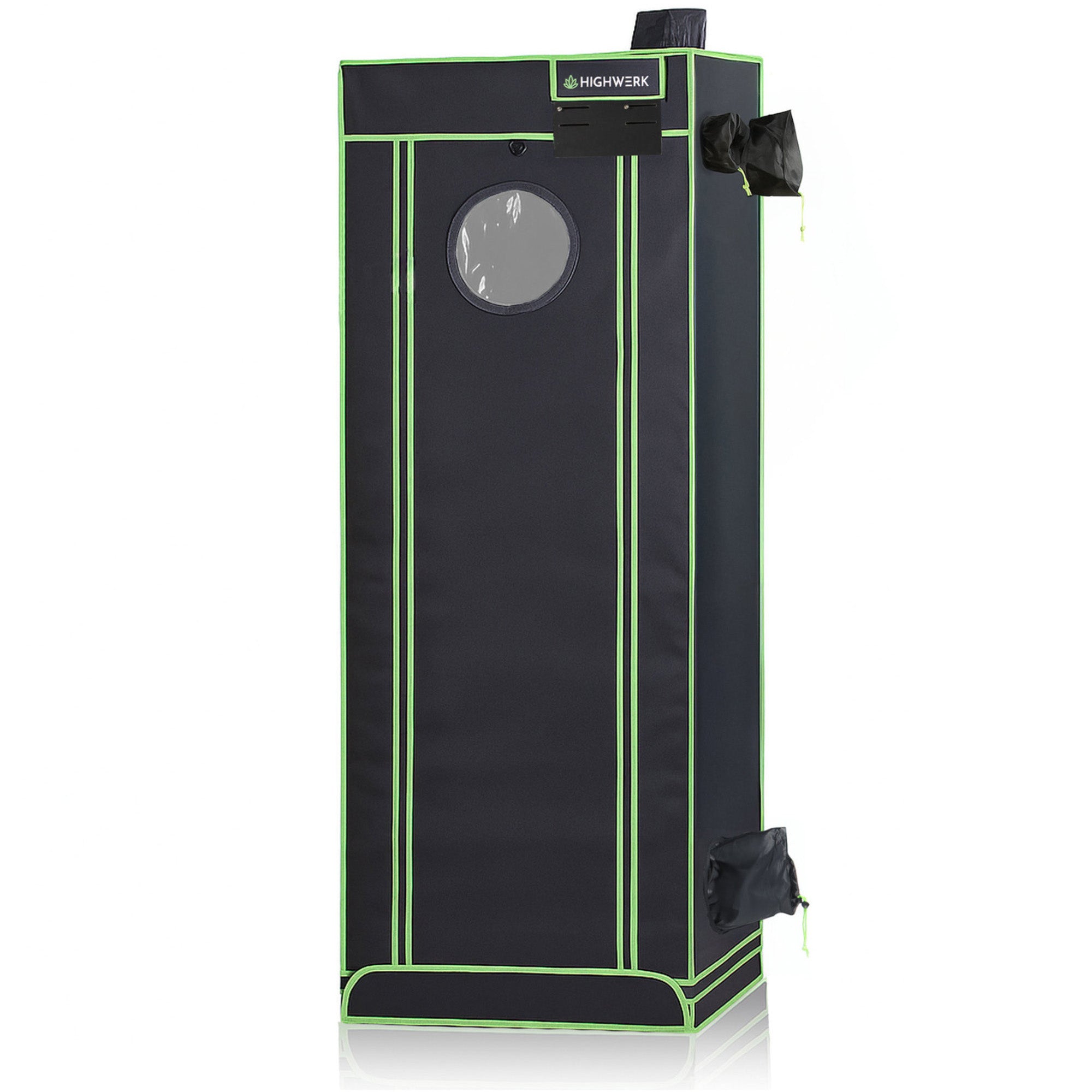 Pflanzenzelt, Schwarz/Grün, inkl. Fenster